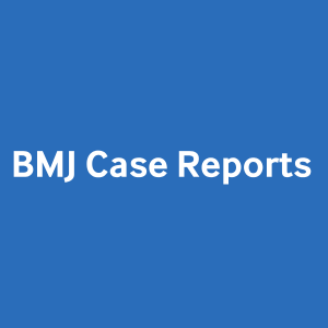 Blue background with white text "BMJ Case Reports"