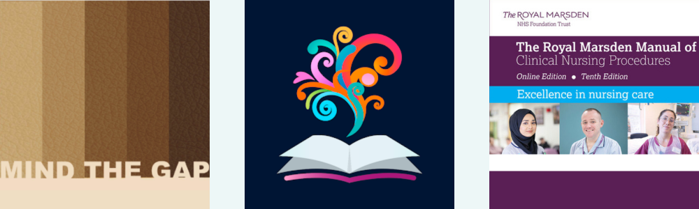 3 images 1) Mind the Gap Logo 2) BrowZine Logo 3) Royal Marsden Manual of Clinical Procedures Logo