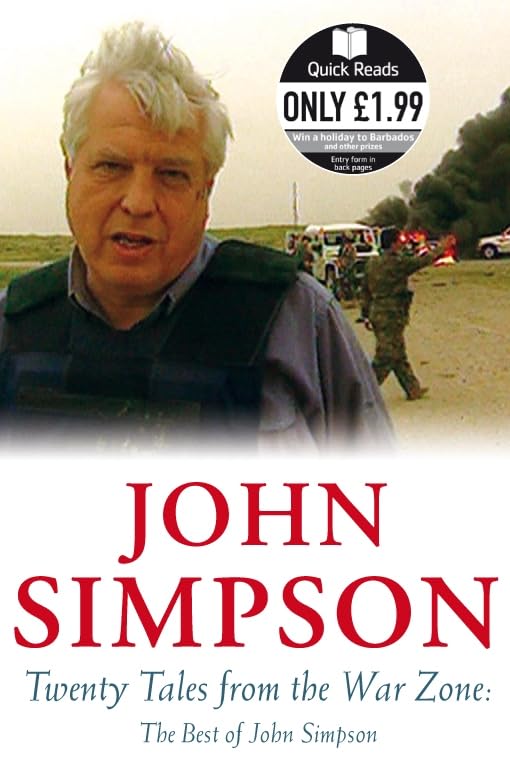 Book cover of Twenty Tales from the War Zone by John Simpson
