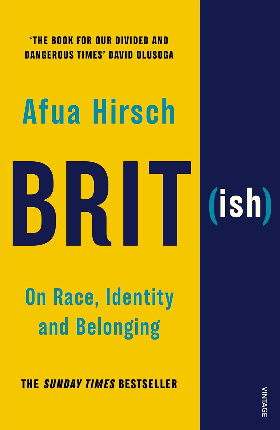Book cover of Brit(ish) on race, identity and belonging by Afua Hirsch