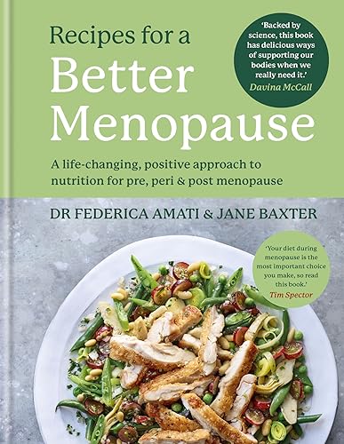 Book cover for Recipes for a better menopause by Dr Federica Amati