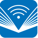 NHS Knowledge and Hub Icon blue and white