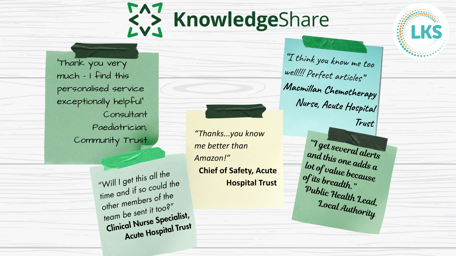 KnowledgeShare Testimonials 