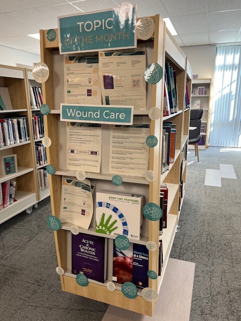 Topic of the Month Display at Southport Hospital Library