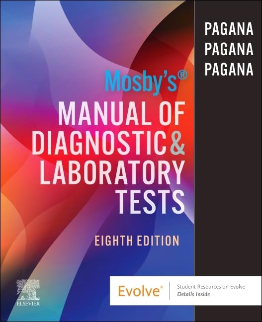 Cover of Mosby&rsquo;s Manual of Diagnostic and Laboratory Tests 8th edition