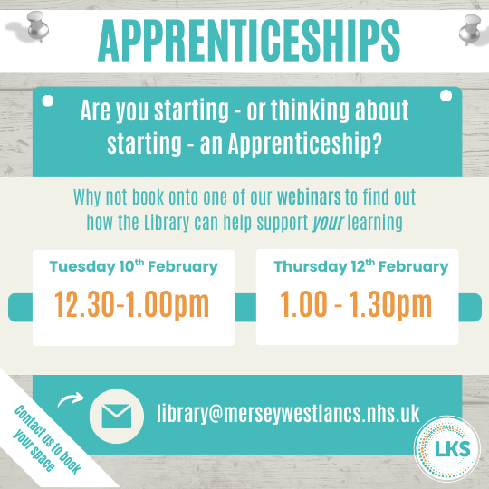 Information about the Library Online Taster sessions. Text says 